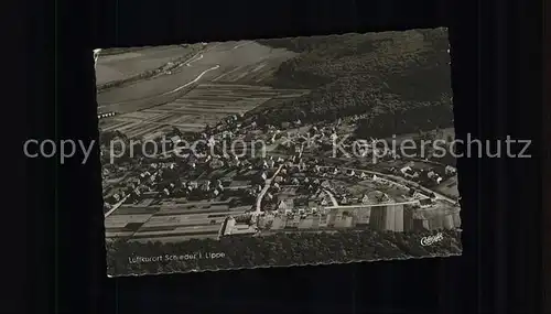 Schieder Luftaufnahme (Stempel) Kat. Schieder Schwalenberg