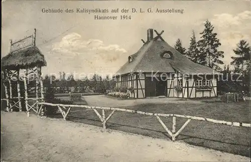 Hannover Gebaeude des Kalisyndikats auf der D.L.G.Ausstellung 1914 Kat. Hannover