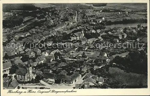 Herzberg Harz Luftaufnahme / Herzberg am Harz /Osterode Harz LKR