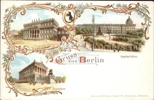 Berlin Nationalgallerie u.Koenigl.Schloss Kat. Berlin