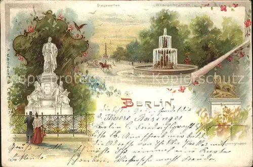 Berlin Wrangelbrunnen Kat. Berlin