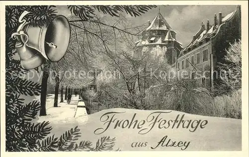 Alzey Partie bei der Kirche Kat. Alzey