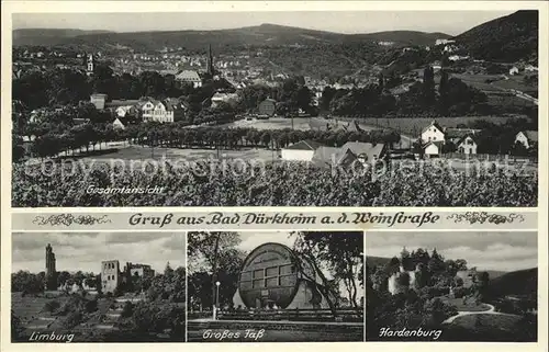 Bad Duerkheim Klosterruine Limburg Grosses Fass u.Hardenburg Kat. Bad Duerkheim