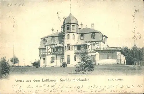 Kirchheimbolanden Staedt.Kurhaus Kat. Kirchheimbolanden