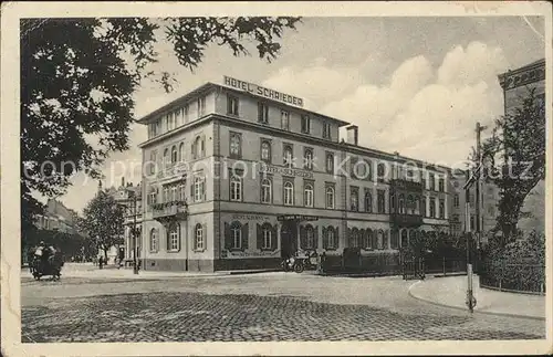 Heidelberg Neckar Hotel Schrieder (Feldpost) Kat. Heidelberg