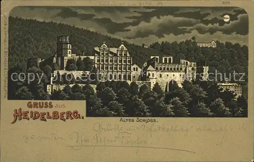 Heidelberg Neckar Altes Schloss Kat. Heidelberg