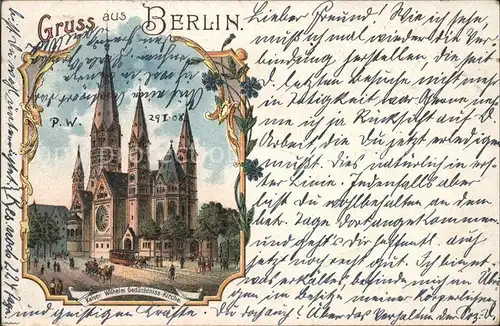 Berlin Kaiser Wilhlem Gedaechtniss Kirche Kat. Berlin