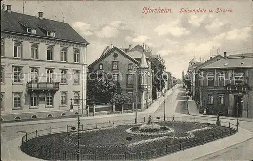 Pforzheim Luisenplatz u.Strasse Kat. Pforzheim