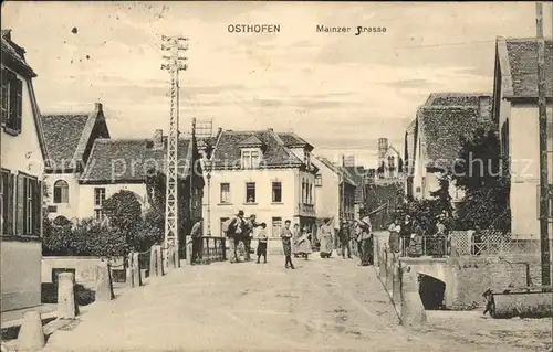 Osthofen Rheinhessen Mainzer Strasse (Feldpost) Kat. Osthofen