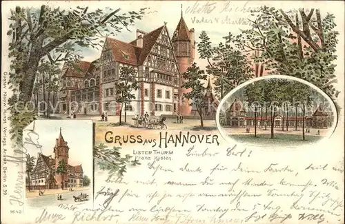 Hannover mit Lister Thurm Kat. Hannover