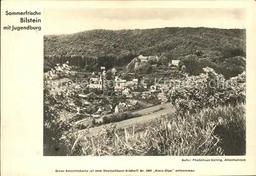 Bilstein Sauerland Panorama mit Jugendburg / Lennestadt /Olpe LKR