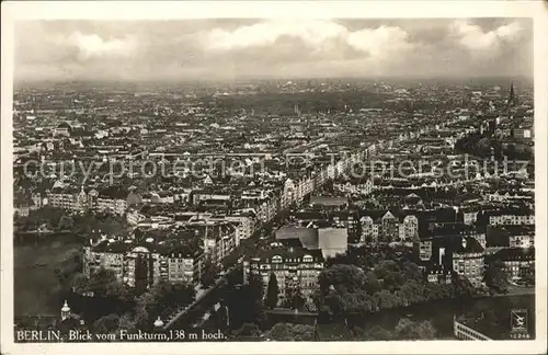 Berlin Blick vom Funkturm Kat. Berlin