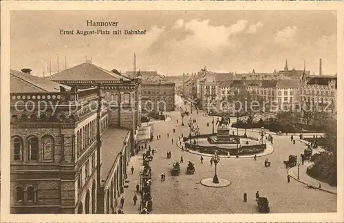 Hannover Ernst August Platz Denkmal Bahnhof Kat. Hannover