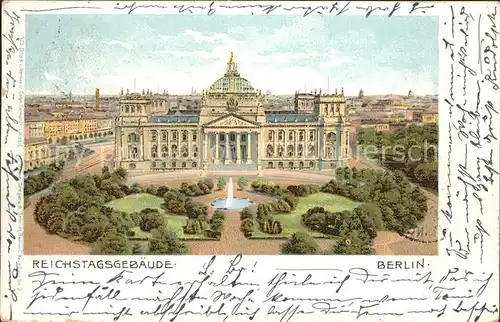 Berlin Reichstagsgebaeude Kat. Berlin