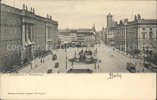 Berlin Schlossplatz Brunnen Koenigstrasse Kat. Berlin