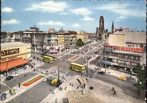 Berlin Kurfuerstendamm Kaiser Wilhelm Gedaechtniskirche Kat. Berlin