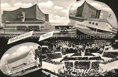 Berlin Philharmonie Gebaeude Konzertsaal Kat. Berlin