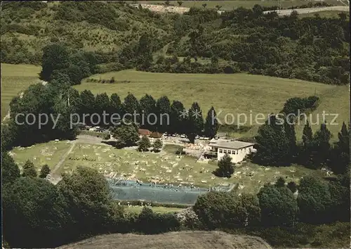 Homberg Heckenbach Fliegeraufnahme Schwimmbad / Heckenbach /Ahrweiler LKR