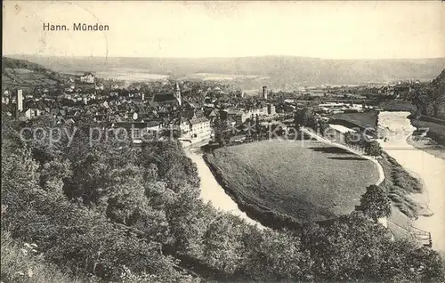 Hann. Muenden Zusammenfluss von Werra und Fulda zur Weser Kat. Hann. Muenden