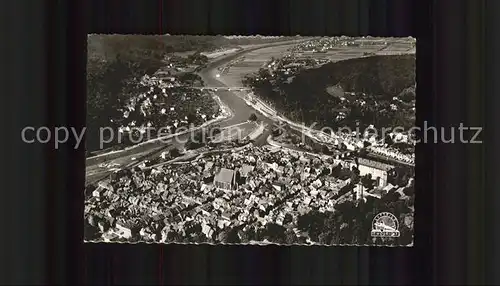 Hann. Muenden Stadt an den drei Fluessen Werra Fulda Weser Fliegeraufnahme Kat. Hann. Muenden