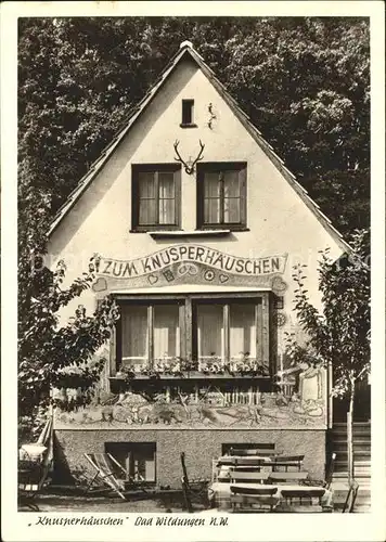 Bad Wildungen Zum Knusperhaeuschen Cafe im Wildetal Kat. Bad Wildungen