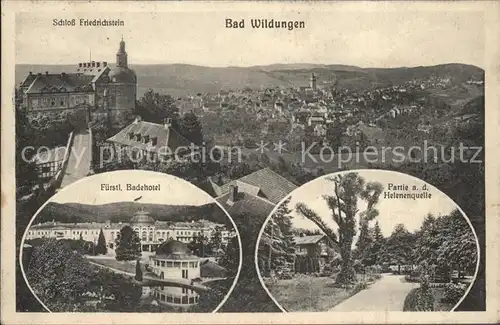 Bad Wildungen Schloss Friedrichstein Fuerstliches Badehotel Helenenquelle Kat. Bad Wildungen