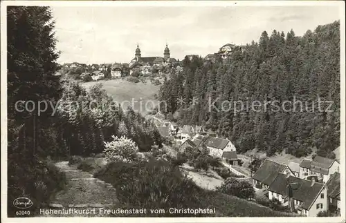 Freudenstadt Schwarzwald vom Christophstal