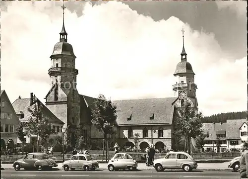 Freudenstadt Schwarzwald Marktplatz mit Stadtkirche