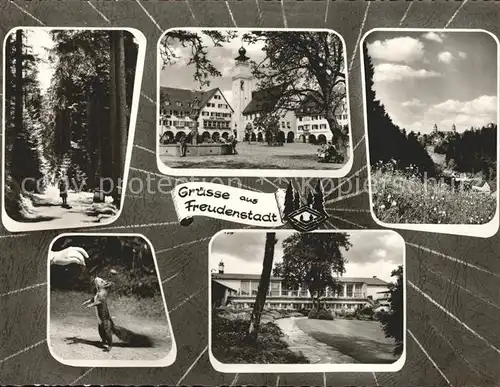 Freudenstadt Schwarzwald Waldweg Markt Brunnen Kurhaus Eichhoernchen