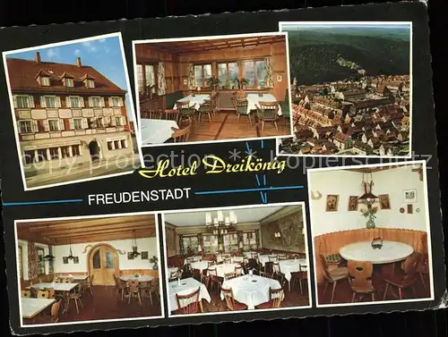 Freudenstadt Schwarzwald Hotel Dreikoenig Gastraeume Ortsblick