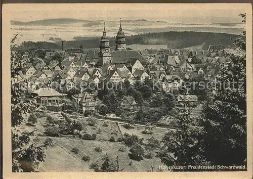 Freudenstadt Schwarzwald Panorama mit Stadtkirche