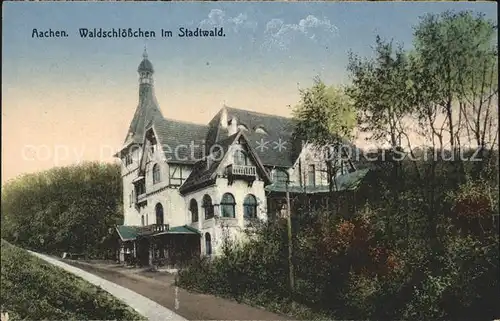 Aachen Waldschloesschen im Stadtwald Kat. Aachen