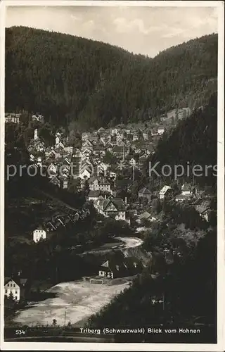 Triberg Schwarzwald Total vom Hohnen Kat. Triberg im Schwarzwald