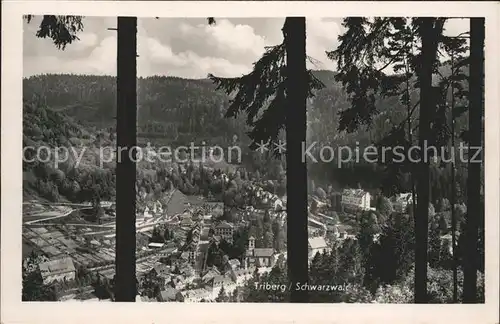 Triberg Schwarzwald Ortsansicht Kat. Triberg im Schwarzwald