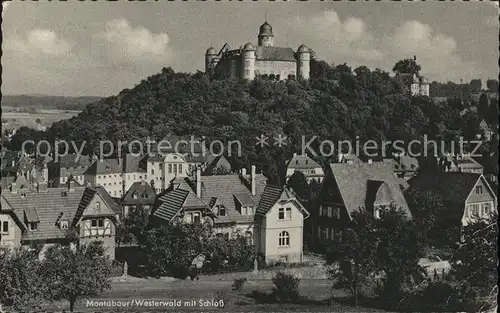 Montabaur Westerwald Panorama mit Schloss Kat. Montabaur