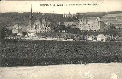 Hausen Wied St. Josephshaus und Sanatorium Kat. Hausen (Wied)