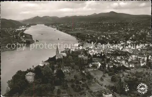 Unkel Fliegeraufnahme Rheinpanorama Kat. Unkel