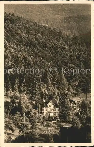 Bad Herrenalb Pension Bergschloesschen Kat. Bad Herrenalb