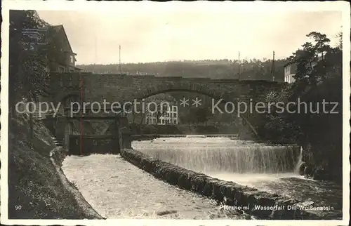 Pforzheim Wasserfall Dill Weissenstein Kat. Pforzheim