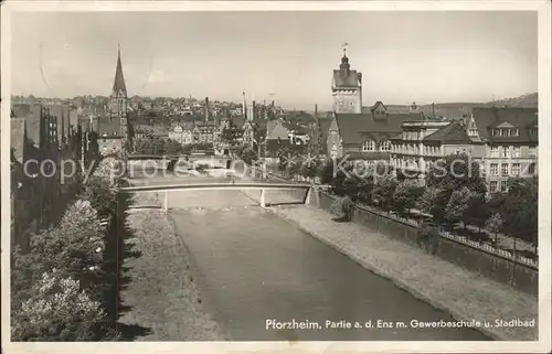 Pforzheim Partie an der Enz Kat. Pforzheim