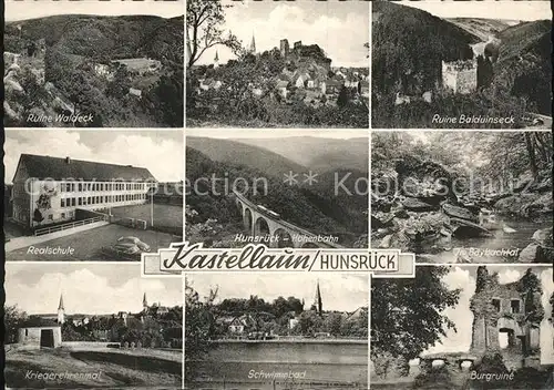 Kastellaun Hunsrueck Ruinen Balduinseck Waldeck Burgruine   Kat. Kastellaun