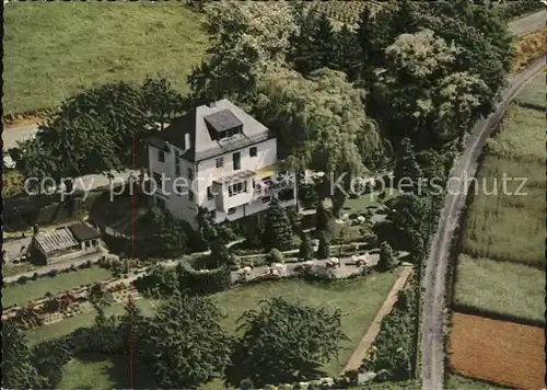 Hardert Fliegeraufnahme Cafe Pension Haus Waldperle Julius Lahm Kat. Hardert