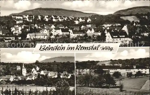Beinstein Panorama Teilansichten Kat. Waiblingen