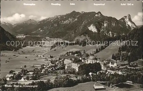 Ettal Kloster Ettal Graswangtal und Ammergauer Berge Kat. Ettal