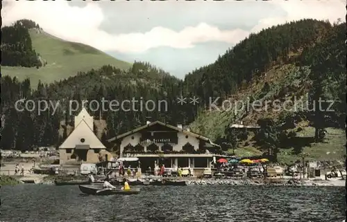 Spitzingsee Postgasthof und Seecafe St Bernhard Kat. Schliersee