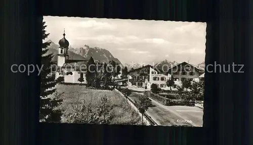 Kruen Ortsansicht Kirche Kat. Kruen