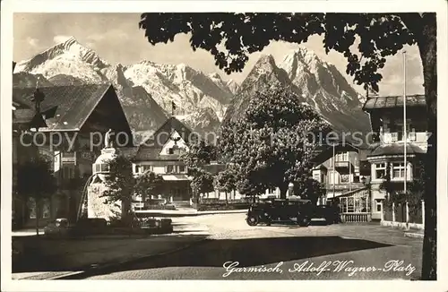 Garmisch Partenkirchen Adolf Wagner Platz Kat. Garmisch Partenkirchen