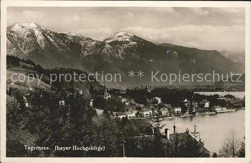 Tegernsee Panorama Kat. Tegernsee