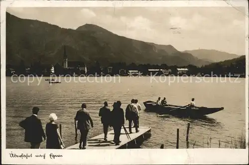 Tegernsee ueberfahrt nach Egern Kat. Tegernsee