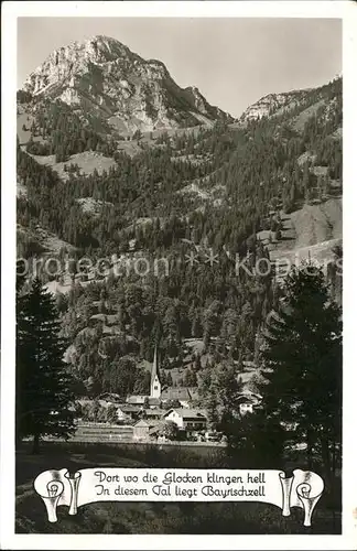 Bayrischzell mit Wendelstein Kat. Bayrischzell